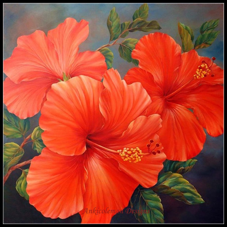 Coral Calypso Counted Cross Stitch Patterns Embroidery Crafts Needle