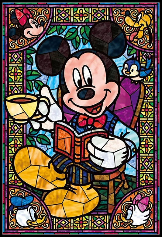 Characters Stained Glass 2-13 - Counted Cross Stitch Patterns Embroidery Crafts Needlework DIY Chart DMC Color