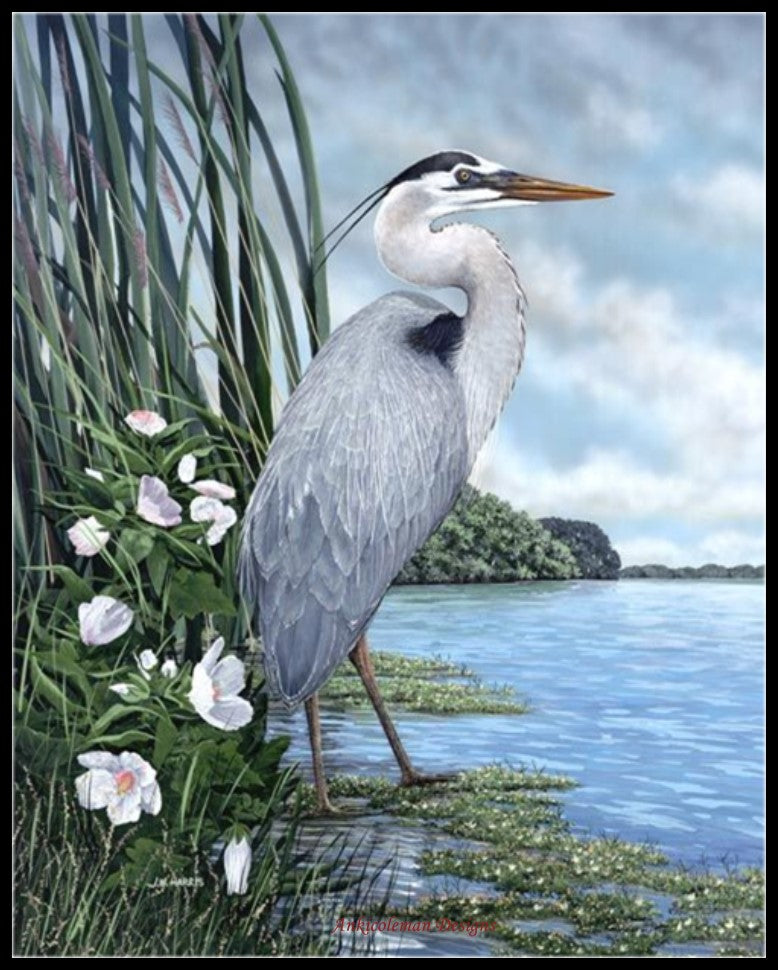 Heron Collection 4 - Counted Cross Stitch Patterns Embroidery Crafts Needlework DIY Chart DMC Color