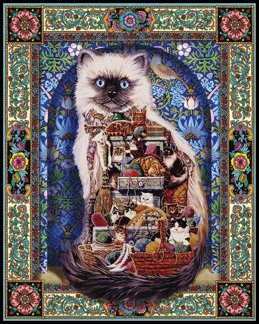 Decor Cat Collection 4 - Counted Cross Stitch Patterns Embroidery Crafts Needlework DIY Chart DMC Color