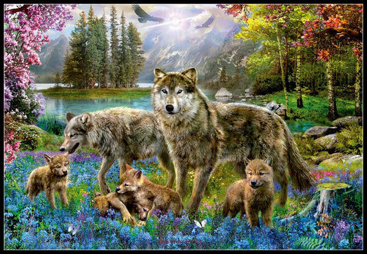 Wolves Collection 20 - Counted Cross Stitch Patterns Embroidery Crafts Needlework DIY Chart DMC Color