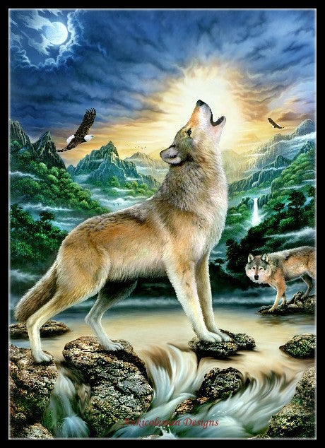 Wolves Collection 7 - Counted Cross Stitch Patterns Embroidery Crafts Needlework DIY Chart DMC Color