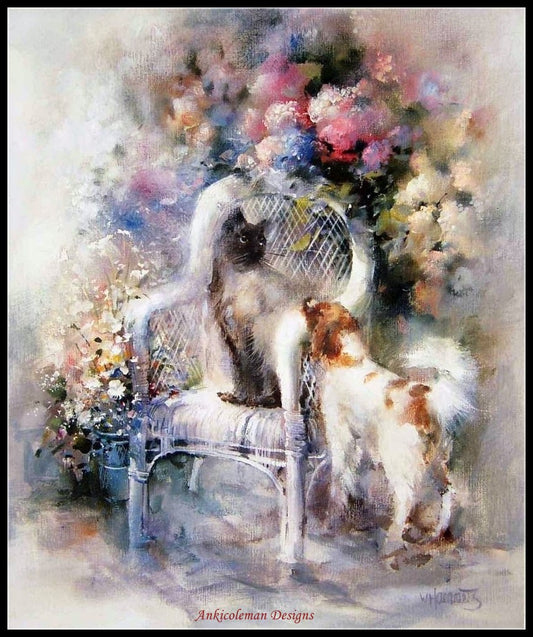 Friendship I - Counted Cross Stitch Patterns Embroidery Crafts Needlework DIY Chart DMC Color