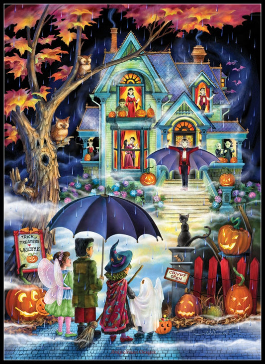 Fright Night - Counted Cross Stitch Patterns Embroidery Crafts Needlework DIY Chart DMC Color