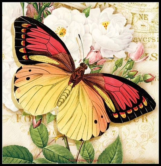 Butterfly Dreams - Counted Cross Stitch Patterns Embroidery Crafts Needlework DIY Chart DMC Color