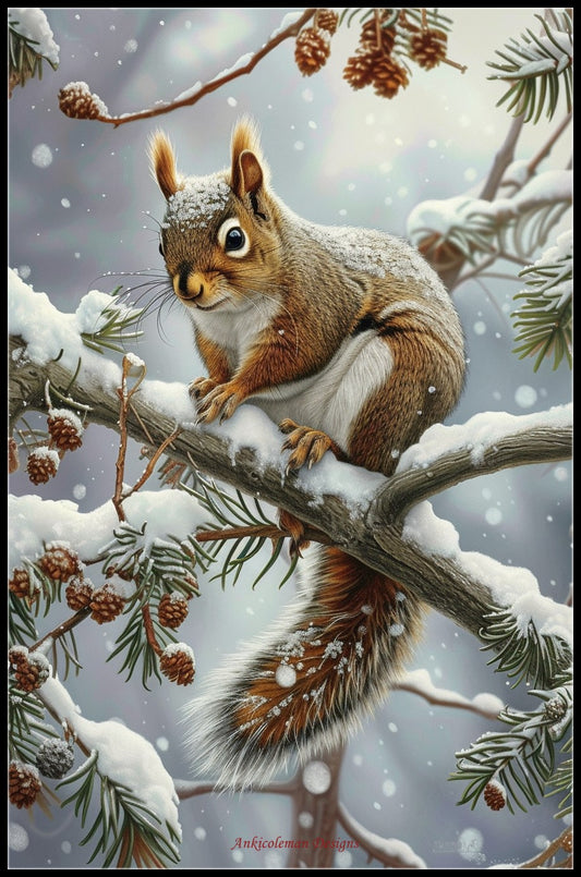 Squirrel’s Domain - Counted Cross Stitch Patterns Embroidery Crafts Needlework DIY Chart DMC Color