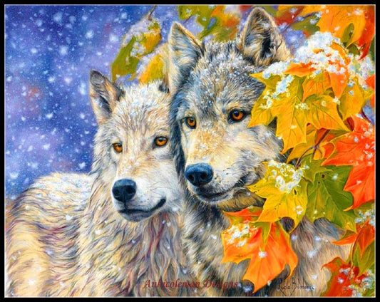 Wolves Collection 14 - Counted Cross Stitch Patterns Embroidery Crafts Needlework DIY Chart DMC Color