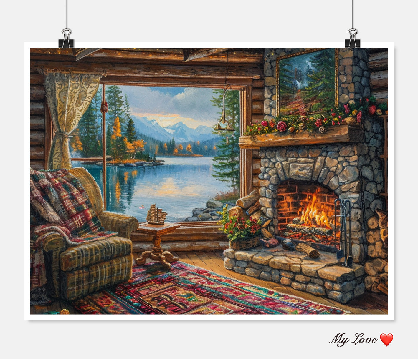 Fireside Whispers - Counted Cross Stitch Patterns Embroidery Crafts Needlework DIY Chart DMC Color