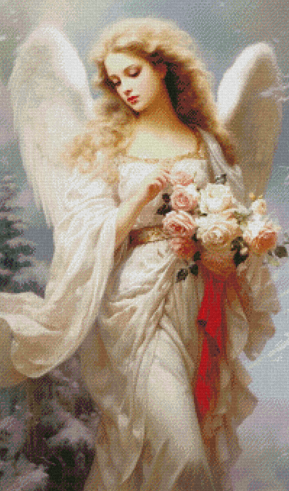 Victorian Winter Angel - Cross Stitch Patterns