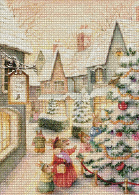 Celebrate Christmas - Counted Cross Stitch Patterns Embroidery Crafts Needlework DIY Chart DMC Color