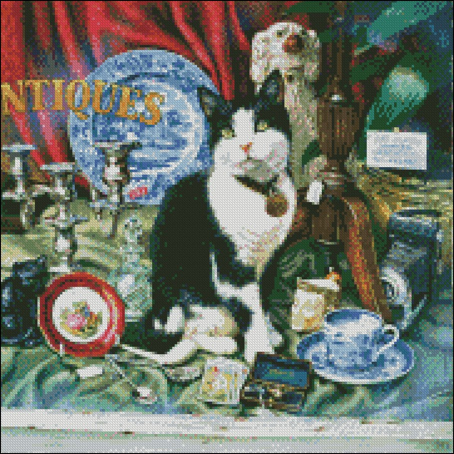 Cat Collection 1-4 - Counted Cross Stitch Patterns Embroidery Crafts Needlework DIY Chart DMC Color