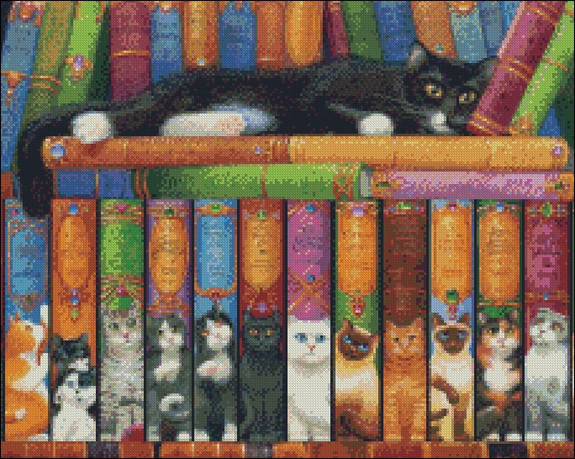 Cat Collection 2-2 - Counted Cross Stitch Patterns Embroidery Crafts Needlework DIY Chart DMC Color