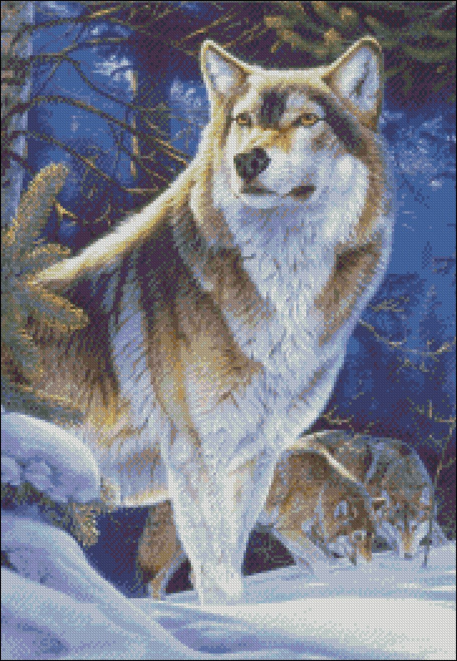 Wolves Collection 10 - Counted Cross Stitch Patterns Embroidery Crafts Needlework DIY Chart DMC Color