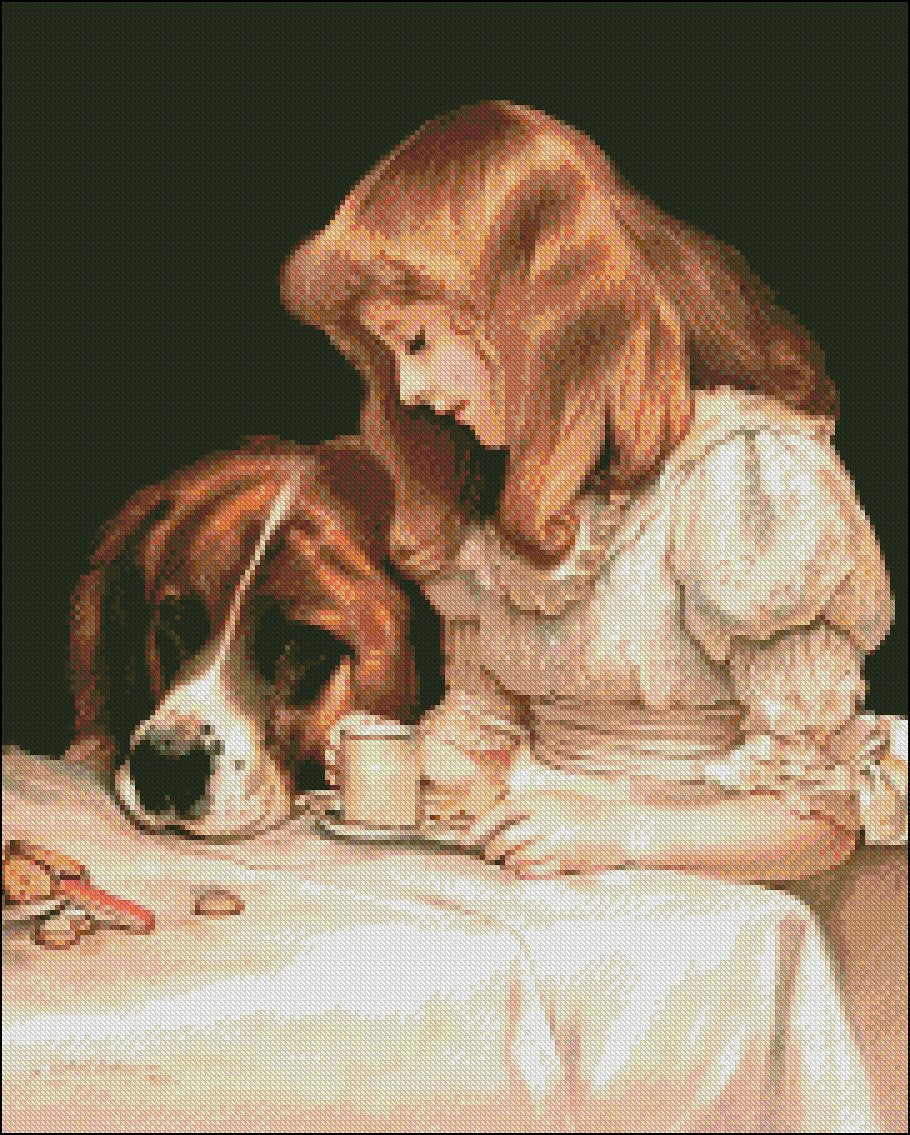 Tea for Two - Counted Cross Stitch Patterns Embroidery Crafts Needlework DIY Chart DMC Color