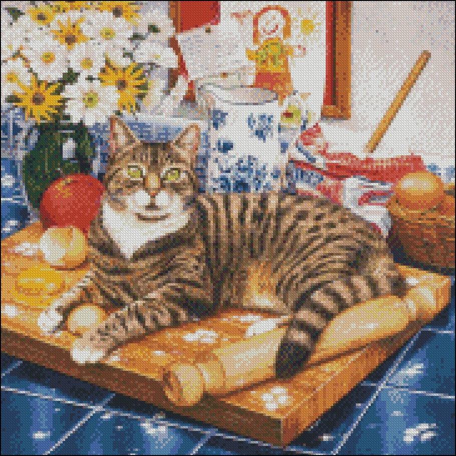 Cat Collection 1-7 - Counted Cross Stitch Patterns Embroidery Crafts Needlework DIY Chart DMC Color