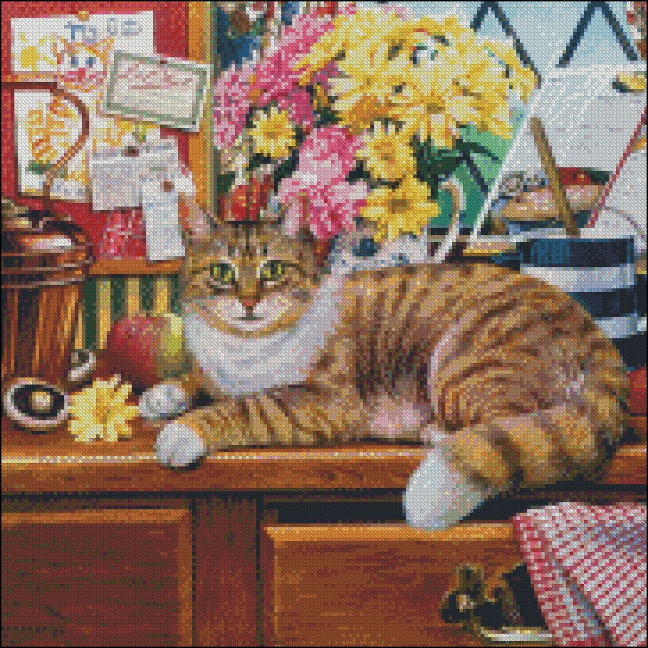 Cat Collection 1-1 - Counted Cross Stitch Patterns Embroidery Crafts Needlework DIY Chart DMC Color