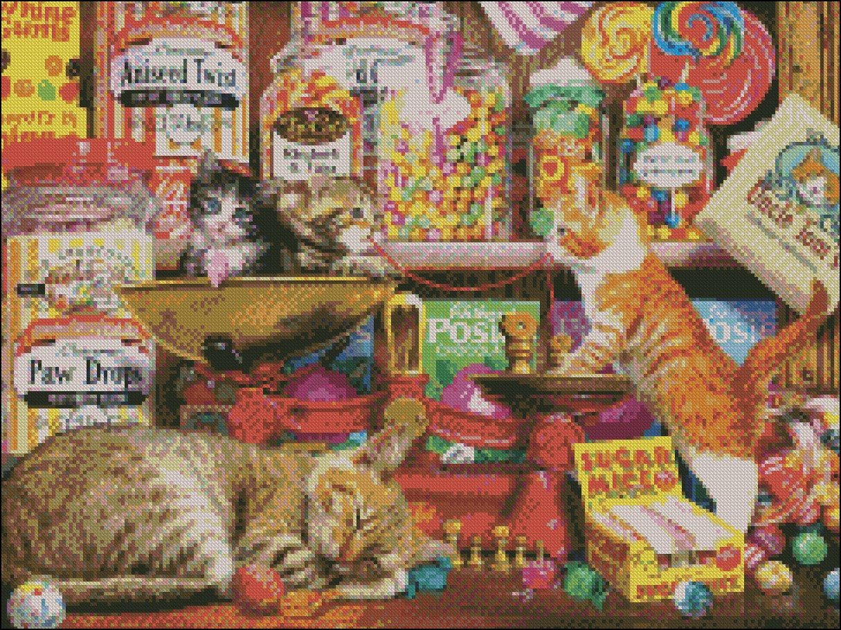 Cat Collection 2-11 - Counted Cross Stitch Patterns Embroidery Crafts Needlework DIY Chart DMC Color