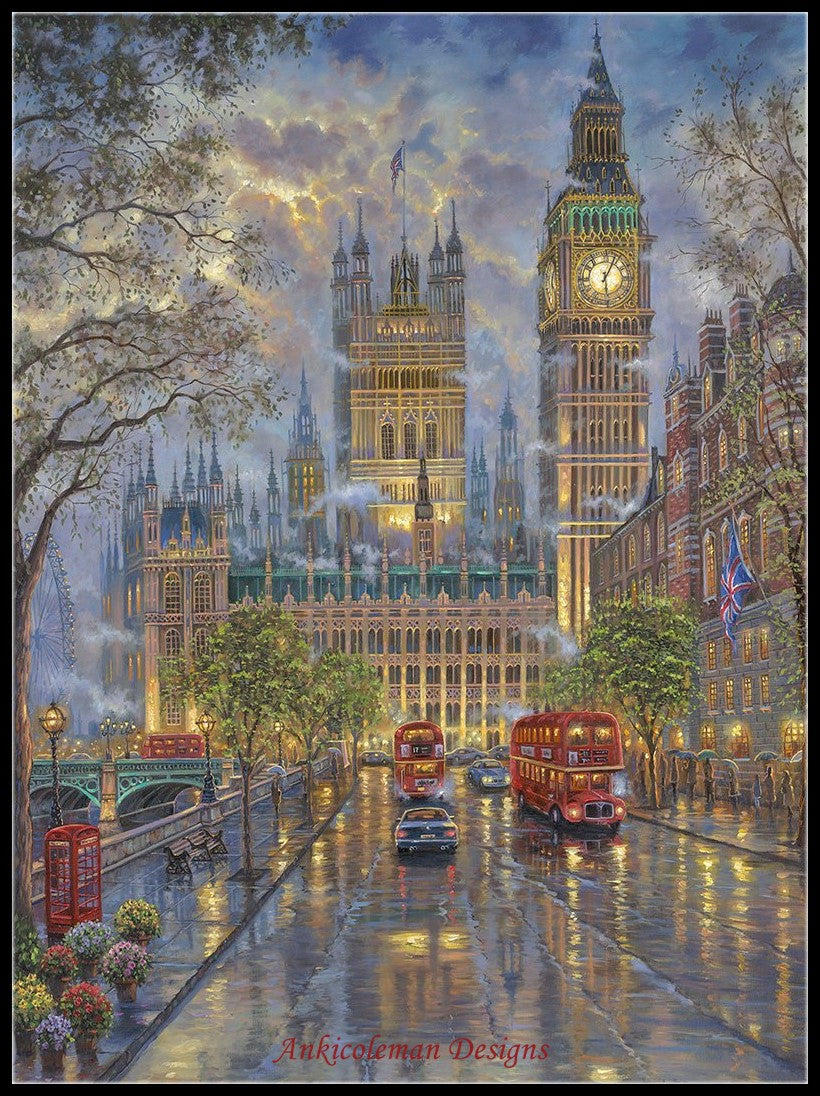 Big Ben - Counted Cross Stitch Patterns Embroidery Crafts Needlework DIY Chart DMC Color