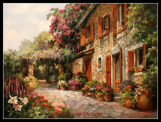 Enchanted Cottage - Counted Cross Stitch Patterns Embroidery Crafts Needlework DIY Chart DMC Color