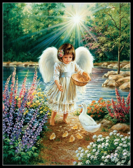 Little Angels 2 - Counted Cross Stitch Patterns Embroidery Crafts Needlework DIY Chart DMC Color