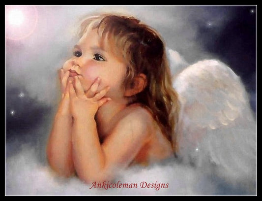 Little Angels 24 - Counted Cross Stitch Patterns Embroidery Crafts Needlework DIY Chart DMC Color