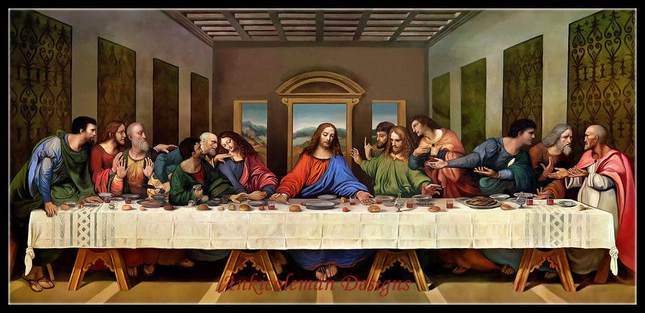 The Last Supper - Counted Cross Stitch Patterns Embroidery Crafts Needlework DIY Chart DMC Color