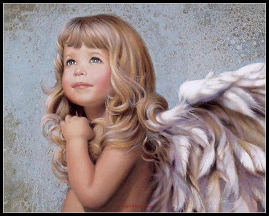 Little Angels 22 - Counted Cross Stitch Patterns Embroidery Crafts Needlework DIY Chart DMC Color