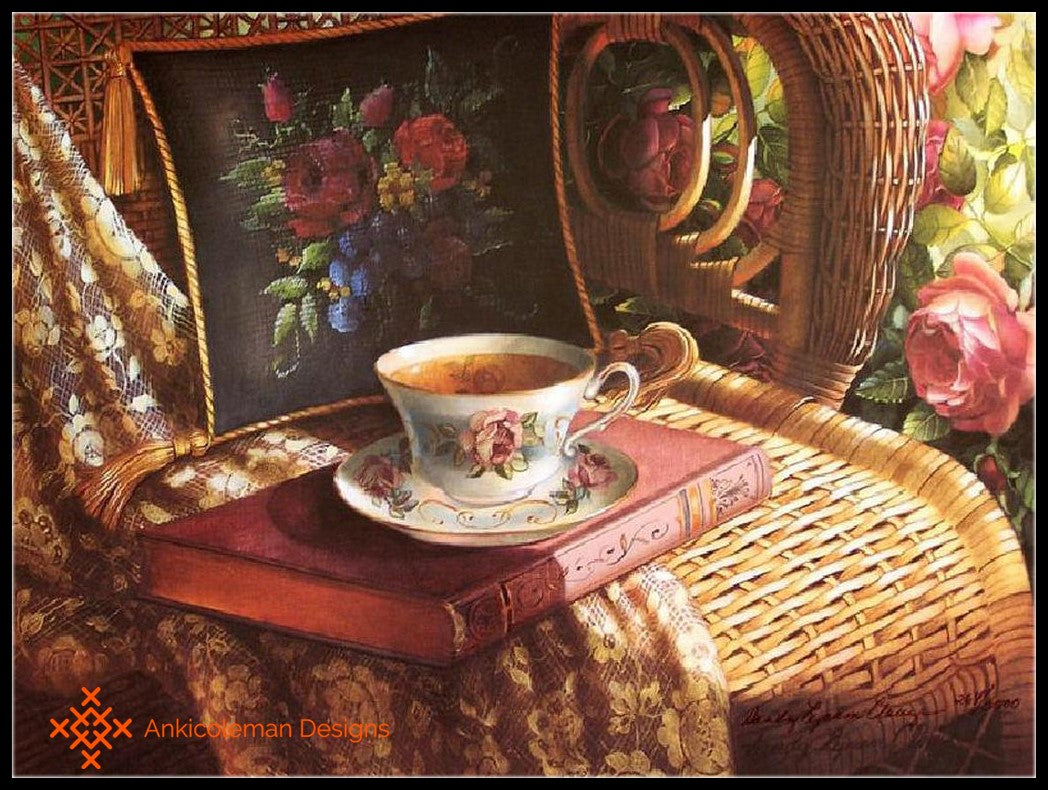 Afternoon Tea 2 - Counted Cross Stitch Patterns Embroidery Crafts Needlework DIY Chart DMC Color