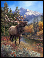 Bull Elk Eagle - Counted Cross Stitch Patterns Embroidery Crafts Needlework DIY Chart DMC Color