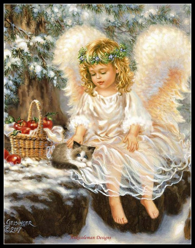 Little Angels 3 - Counted Cross Stitch Patterns Embroidery Crafts Needlework DIY Chart DMC Color