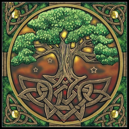 Celtic Tree of Life - Counted Cross Stitch Patterns Embroidery Crafts Needlework DIY Chart DMC Color