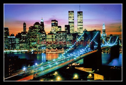 City That Never Sleeps - Counted Cross Stitch Patterns Embroidery Crafts Needlework DIY Chart DMC Color