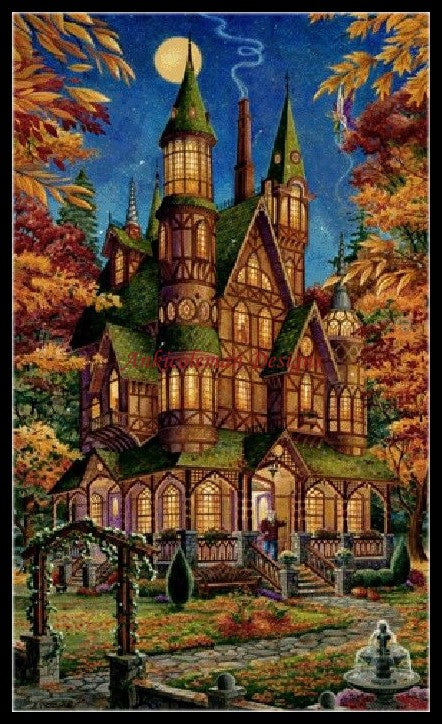 Autumn - Counted Cross Stitch Patterns Embroidery Crafts Needlework DIY Chart DMC Color