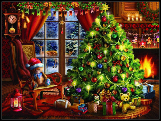 Christmas Memories - Counted Cross Stitch Patterns Embroidery Crafts Needlework DIY Chart DMC Color