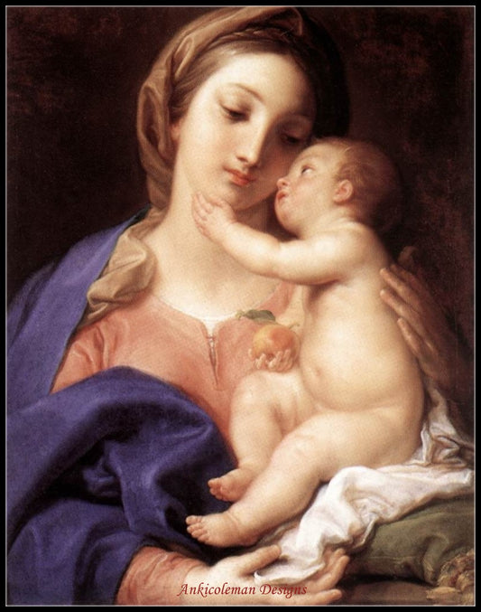 Madonna and Child - Counted Cross Stitch Patterns Embroidery Crafts Needlework DIY Chart DMC Color