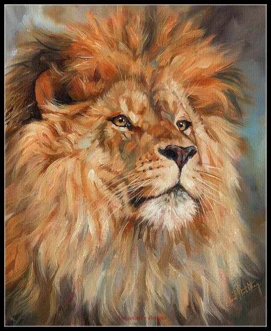 Lion - Counted Cross Stitch Patterns Embroidery Crafts Needlework DIY Chart DMC Color