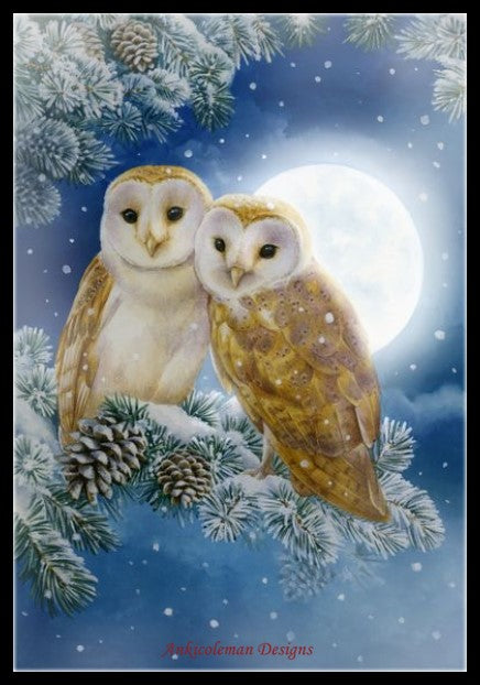 Owl 6 - Counted Cross Stitch Patterns Embroidery Crafts Needlework DIY Chart DMC Color