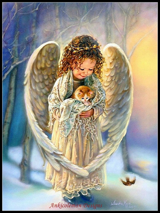 Little Angels 6 - Counted Cross Stitch Patterns Embroidery Crafts Needlework DIY Chart DMC Color