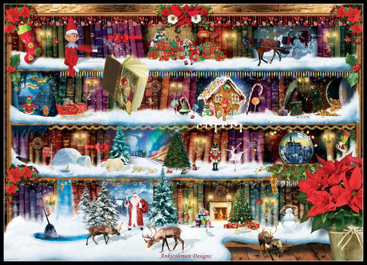 Christmas Tales - Counted Cross Stitch Patterns Embroidery Crafts Needlework DIY Chart DMC Color