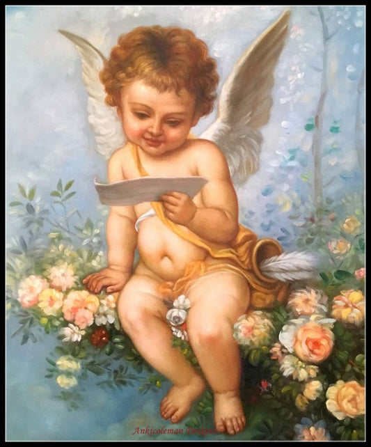 Little Angels 20 - Counted Cross Stitch Patterns Embroidery Crafts Needlework DIY Chart DMC Color