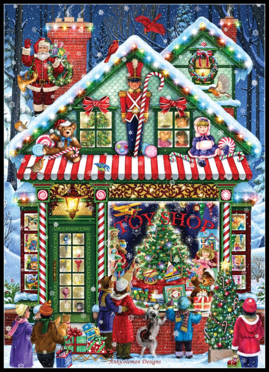 Toy Shop - Counted Cross Stitch Patterns Embroidery Crafts Needlework DIY Chart DMC Color