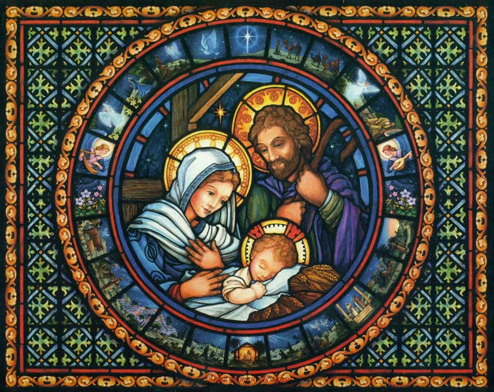 Holy Family - Counted Cross Stitch Patterns Embroidery Crafts Needlework DIY Chart DMC Color