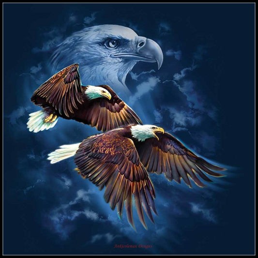 Eagle Spirit - Counted Cross Stitch Patterns Embroidery Crafts Needlework DIY Chart DMC Color