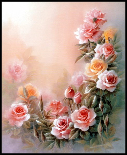 Flower Collection 1 - Counted Cross Stitch Patterns Embroidery Crafts Needlework DIY Chart DMC Color