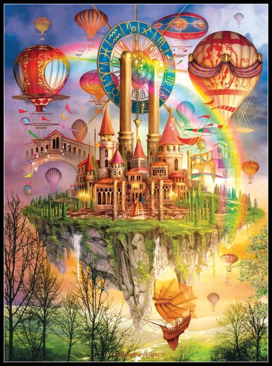 Above the Clouds - Counted Cross Stitch Patterns Embroidery Crafts Needlework DIY Chart DMC Color