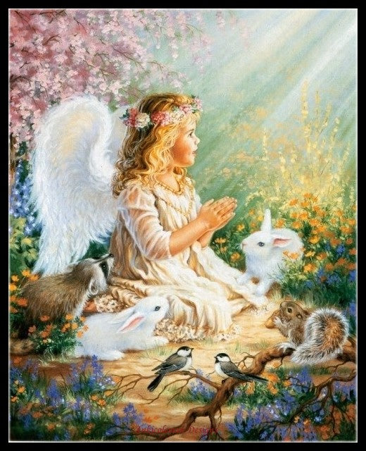 Little Angels 10 - Counted Cross Stitch Patterns Embroidery Crafts Needlework DIY Chart DMC Color