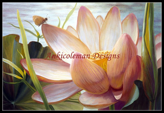 Lotus Landing - Counted Cross Stitch Patterns Embroidery Crafts Needlework DIY Chart DMC Color