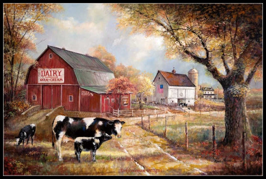 Farm Fresh - Counted Cross Stitch Patterns Embroidery Crafts Needlework DIY Chart DMC Color