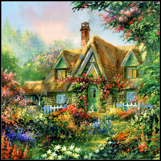 Cottages Collection 3 - Counted Cross Stitch Patterns Embroidery Crafts Needlework DIY Chart DMC Color