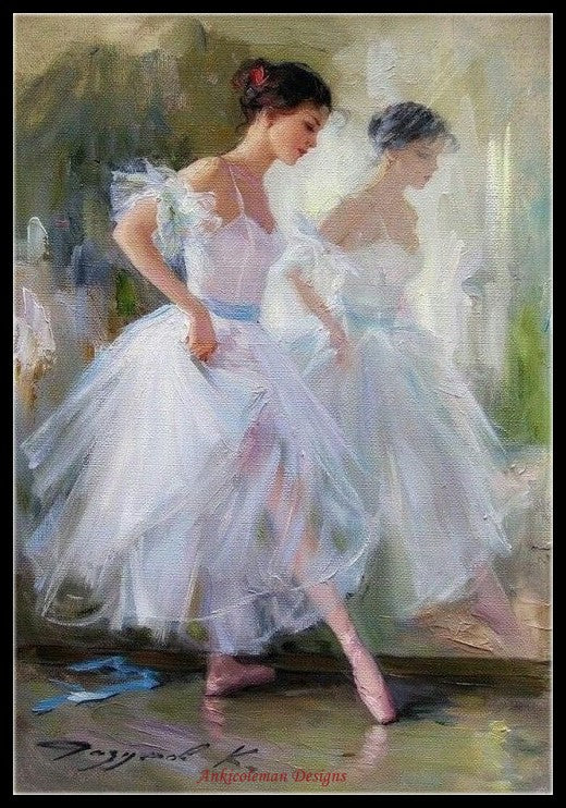 Ballerina and Dancer 14 - Counted Cross Stitch Patterns Embroidery Crafts Needlework DIY Chart DMC Color